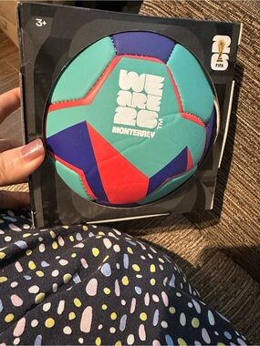 FIFA world Cup  2026 Monterrey mini Soccer Ball - Teal, Red, Purple